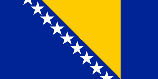 Drapeau — chaînes Bosnie-Herzégovine