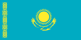 Drapeau — chaînes Kazakhstan